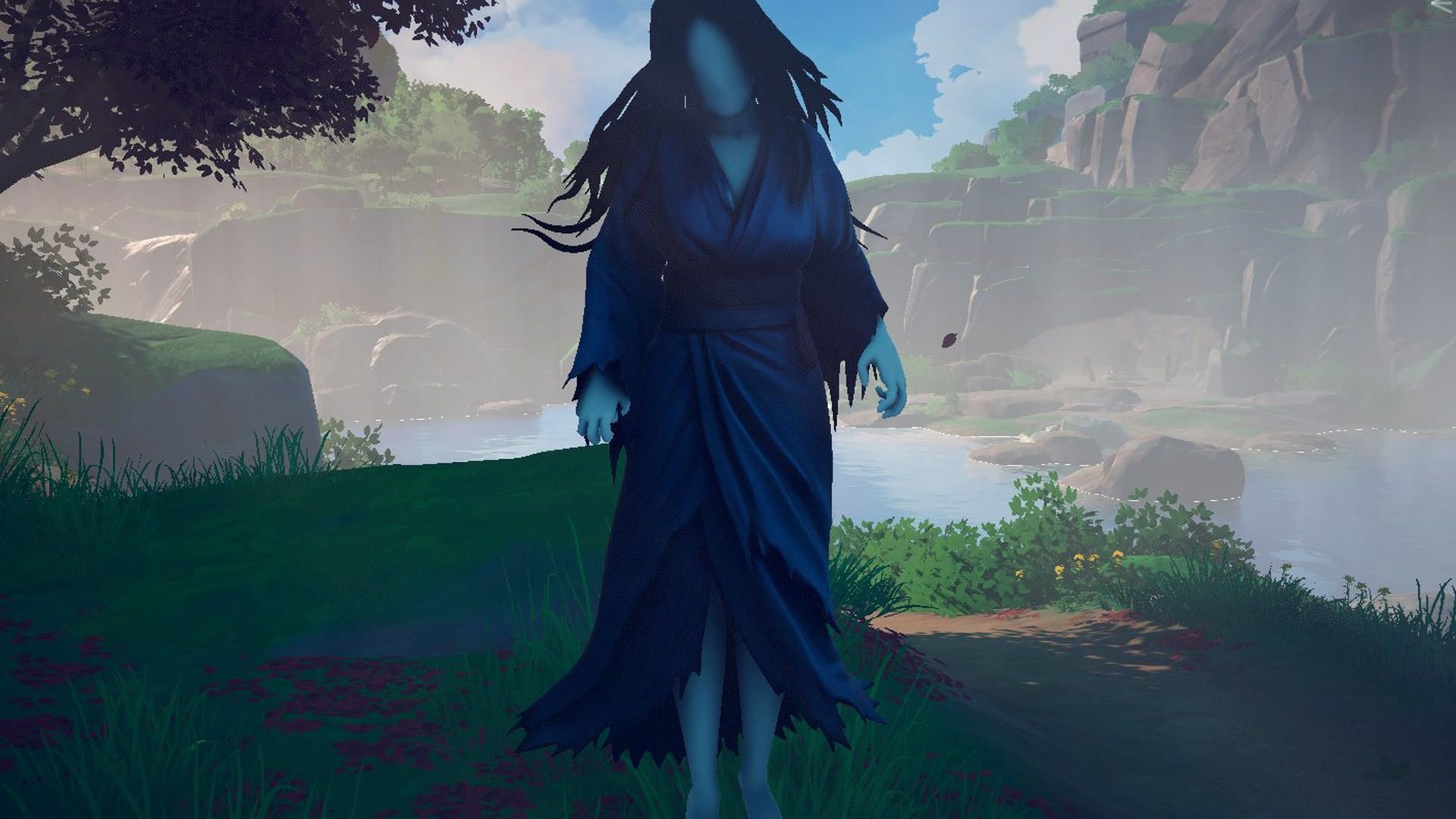 The Nopperabo, a faceless spirit by the river